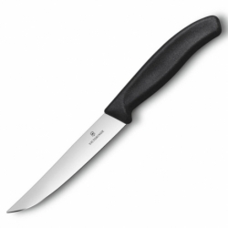 Victorinox Swiss Classic, nóż, ostrze gładkie, 12 cm, czarny