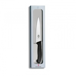 Victorinox Swiss Classic, nóż, ostrze gładkie, 15 cm, czarny, opak. prez.