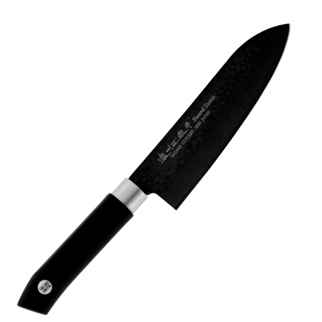 Satake Swordsmith Black Nóż Santoku 17cm