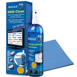 ROGGE DUO Czysty oryginał 250ml płyn do czyszczenia ekranu + 1x ściereczka z mikrofibry ROGGE Professional