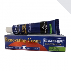 Saphir BDC Renovating Cream - krem do renowacji skóry (zadrapania, przetarcia) nr 24 srebrny metaliczny, 25ml