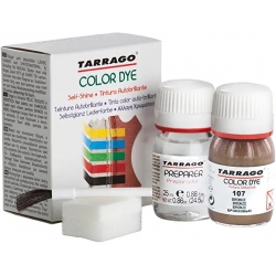 TARRAGO Color Dye Metallic Farba do skór oraz tkanin 25ml+25ml Nr 107 Brąz metaliczny