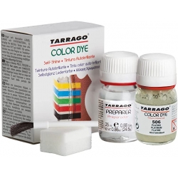 TARRAGO Color Dye Metallic Farba do skór oraz tkanin 25ml+25ml Nr 506 Platynowy