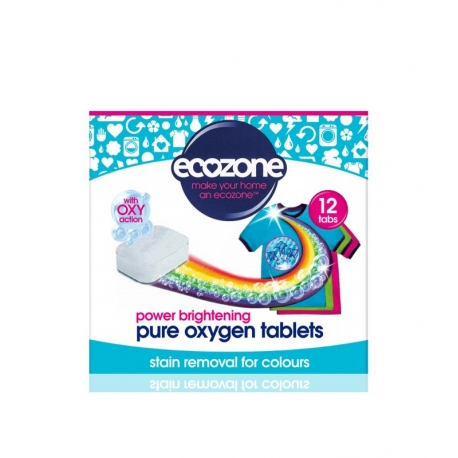 Odplamiacz do kolorów Pure oxygen 12 tabletek, Ecozone