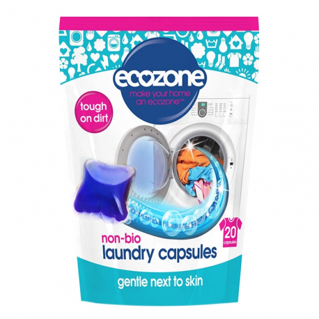 Ecozone Non Bio Laundry Liquid Capsules - kapsułki do prania, 500g
