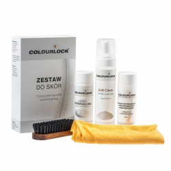 Colourlock - Zestaw SOFT do czyszczenia skóry z mleczkiem pielęgnującym