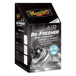 Meguiar's Whole Car Air Re-Fresher Black Chrome Scent - Eliminator zapachów, 57g