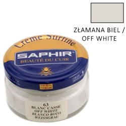 Saphir BDC Creme Pommadier Off white Krem do skóry nr 63 Złamana biel, 50 ml